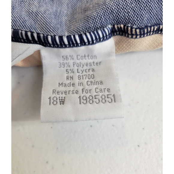 Blair Blue Embroidered Floral One Piece Bathing Suit Swimsuit Women's Size 18W - Picture 8 of 10